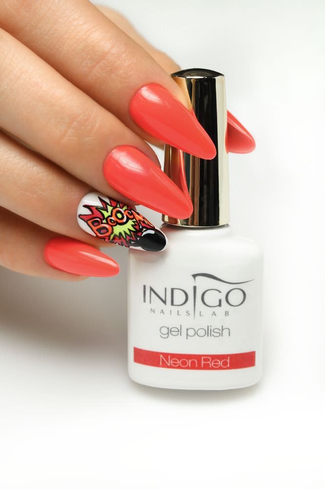 Neon Red Gel Polish 7ml