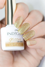 Light Gold Glitter Gel Polish 7ml